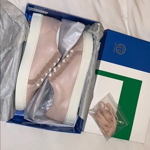 Tory Sport Ruffle Sneaker Shell Pink BRAND NEW